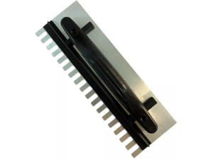 Desempenadeira Dentada C/ Regulagem Em Aço Galv. 35x12cm - Click Fácil